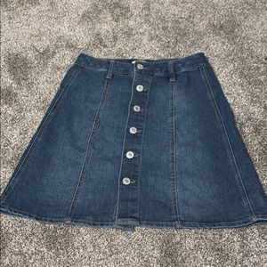 mossimo jean skirt